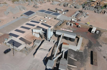 Aerial photo of air-capture CO2 plant